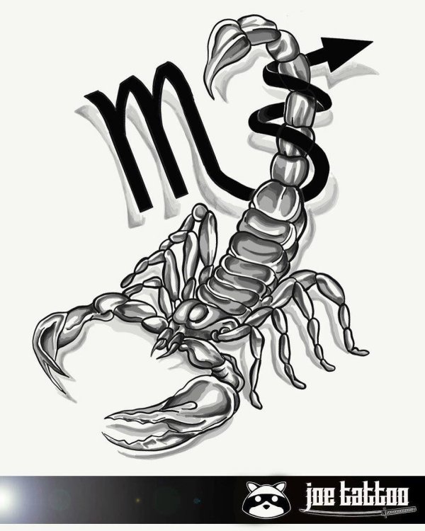 скорпион татуировка