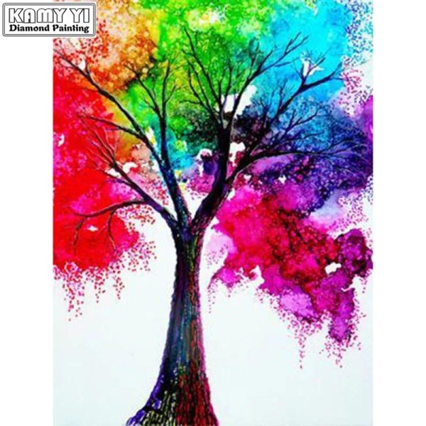 разноцветное дерево