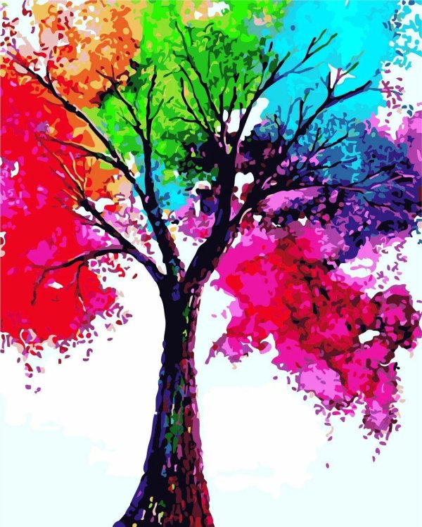 яркое дерево
