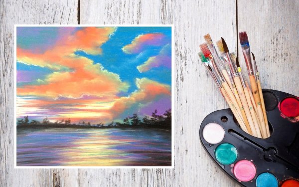 рисование гуашью