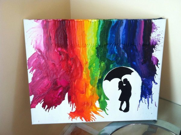 краской картины