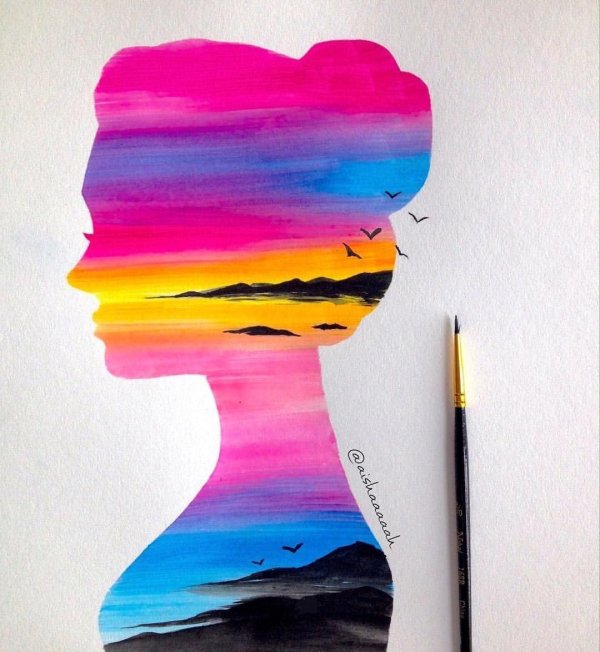 красивые и простые рисунки красками