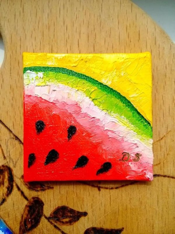 живопись арбузная долька