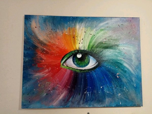 краской картины