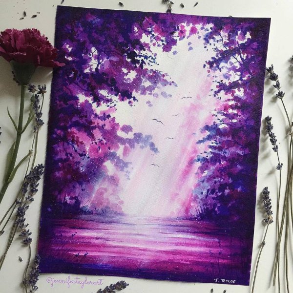 акварельная картина