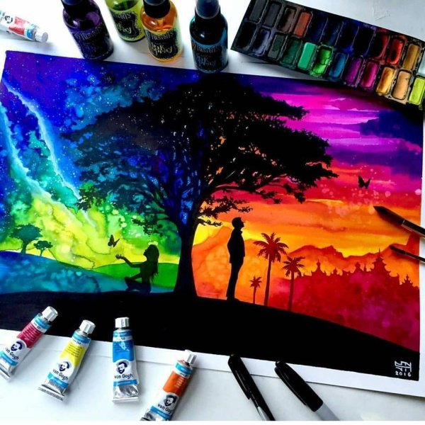 картины из красок