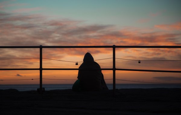 грустный закат