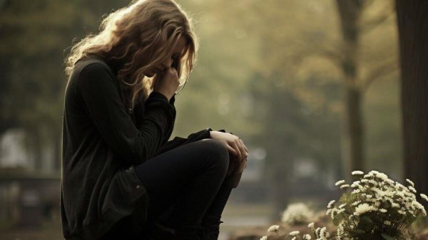 скорбящая женщина