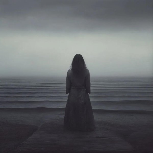 грустный одинокий девушка