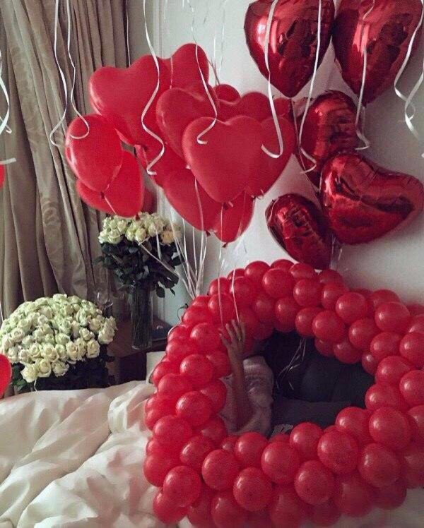 воздушные шарики сердца