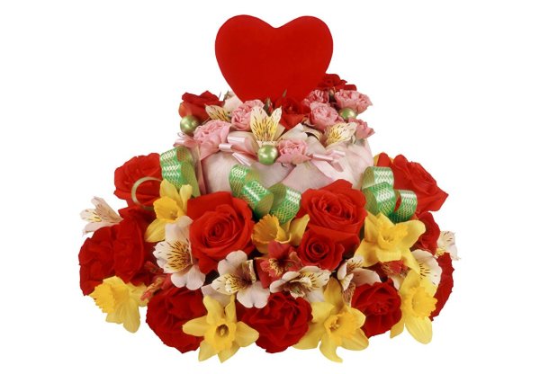 букет женщине