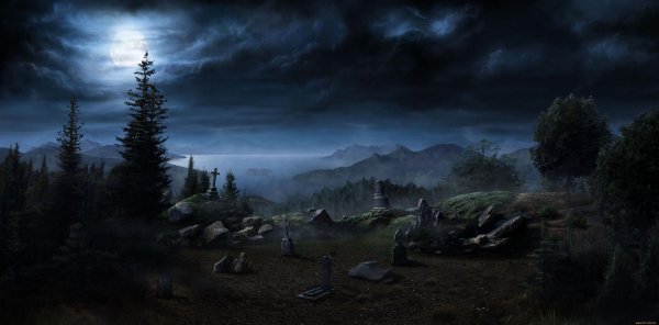 темные пейзажи