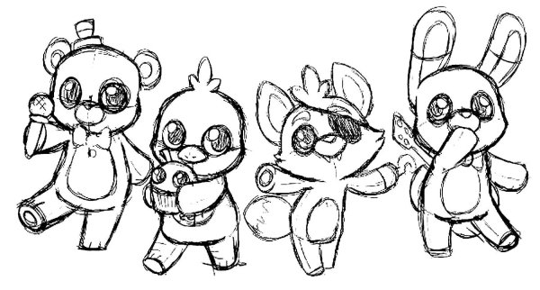 раскраска аниматроники фредди