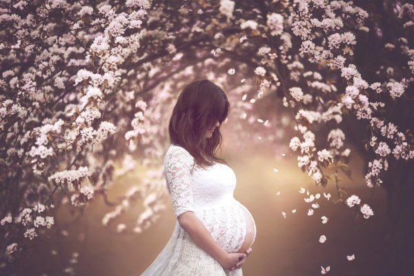 красивая беременная