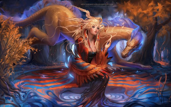 женщина дракон