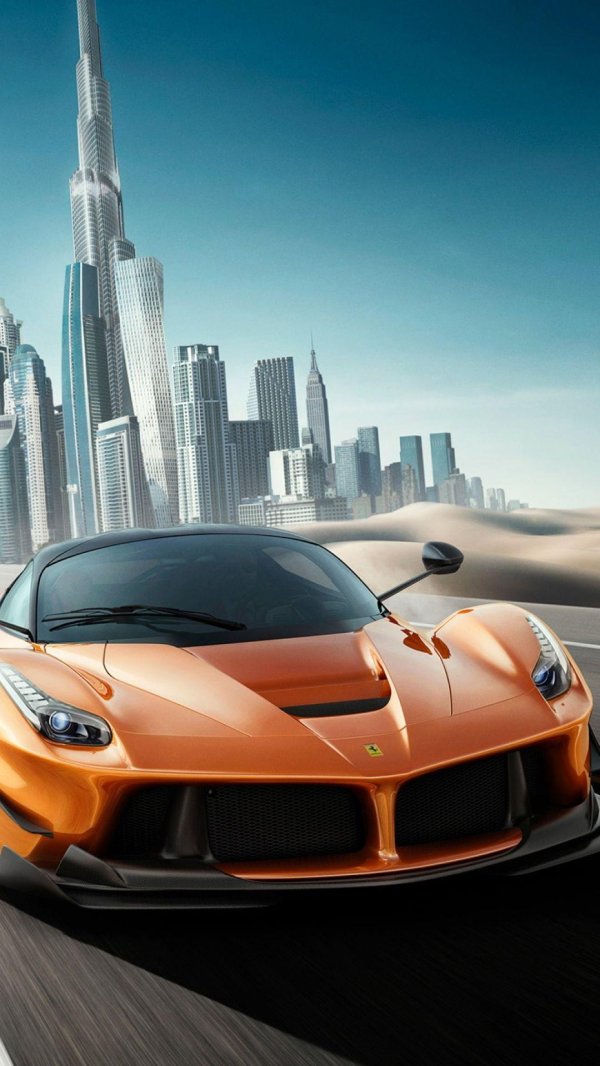 феррари лаферрари оранжевая