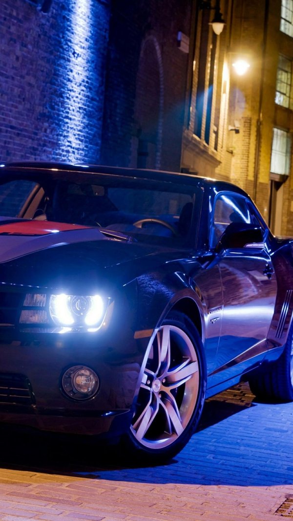 шевроле камаро синий