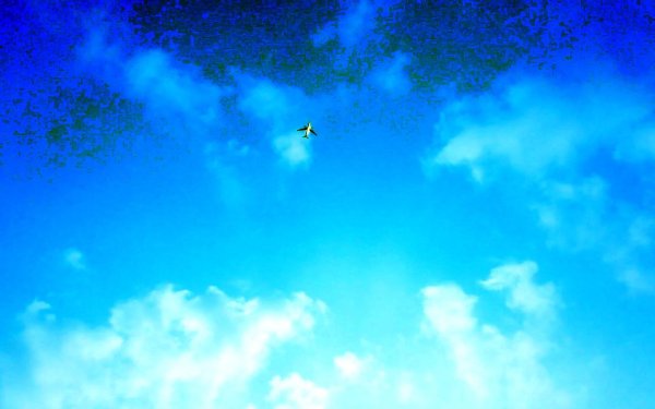 голубое небо