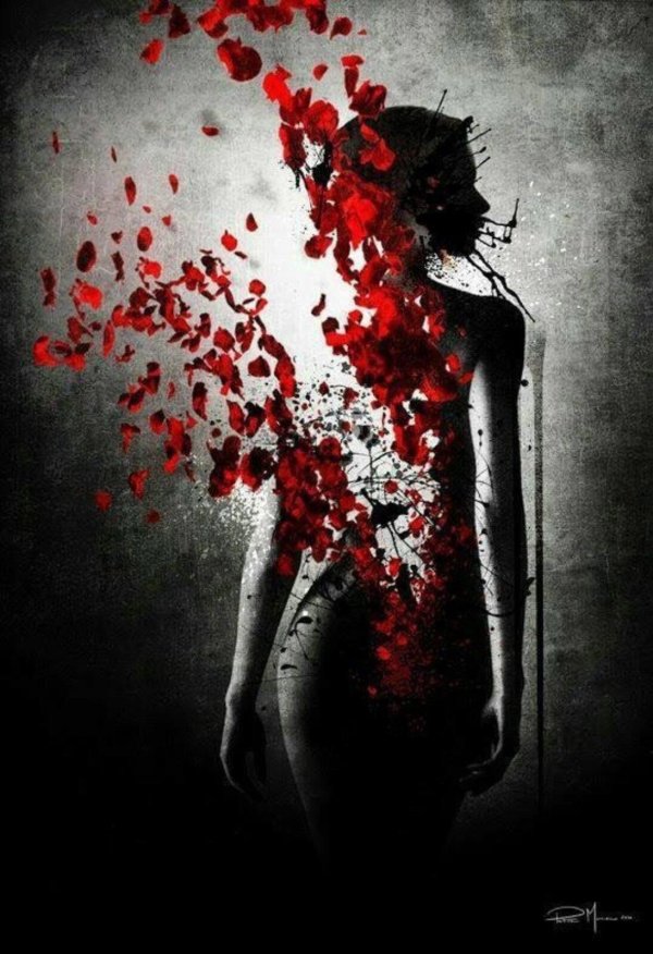 женщина боль