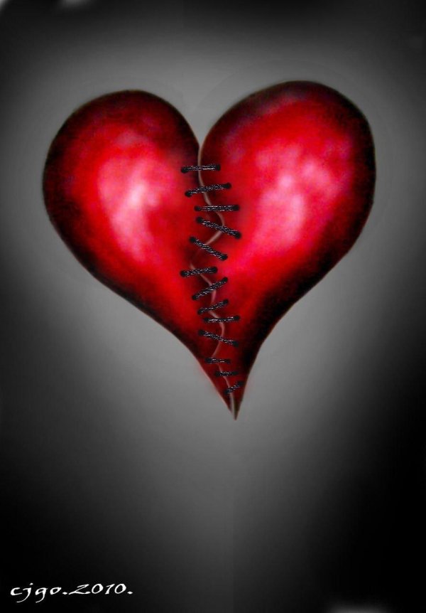 с разбитым сердцем