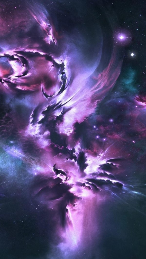 фиолетовый космос