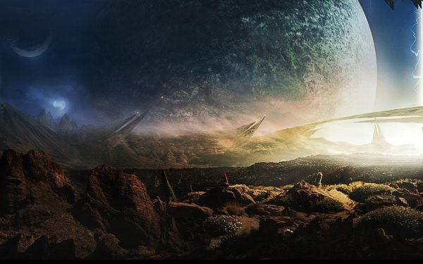 фантастика космос светлый