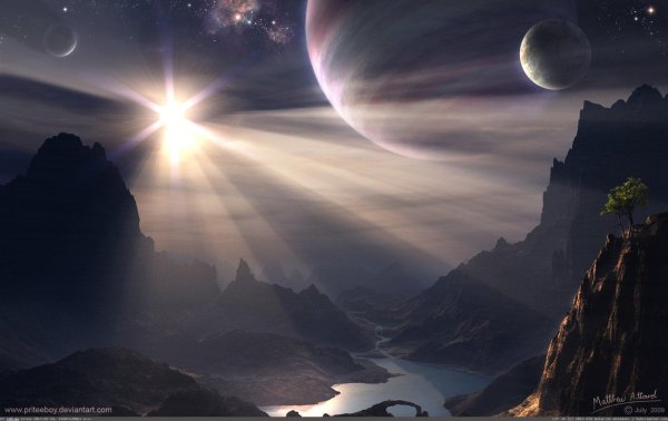 инопланетные пейзажи