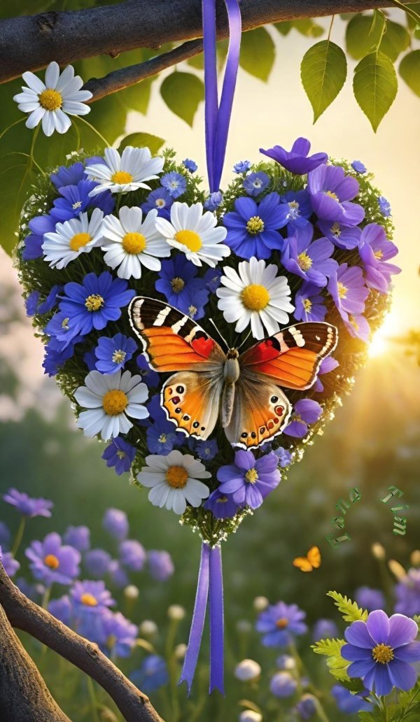 цветок бабочка