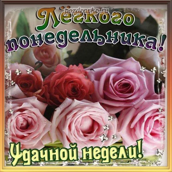поздравление с понедельником