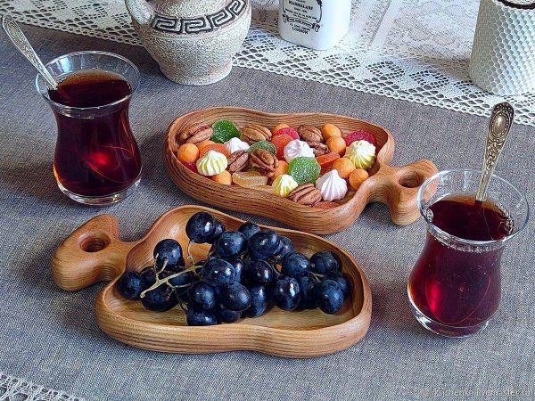 менажница деревянная тарелка