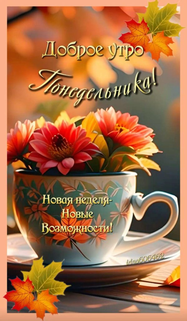 доброе утро осень понедельник