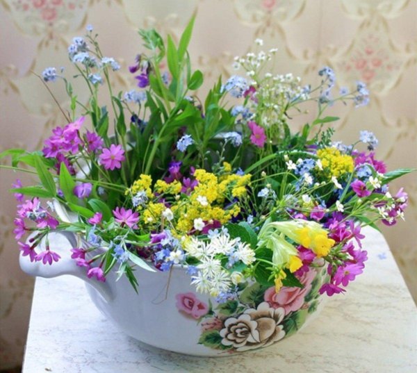 летние букеты