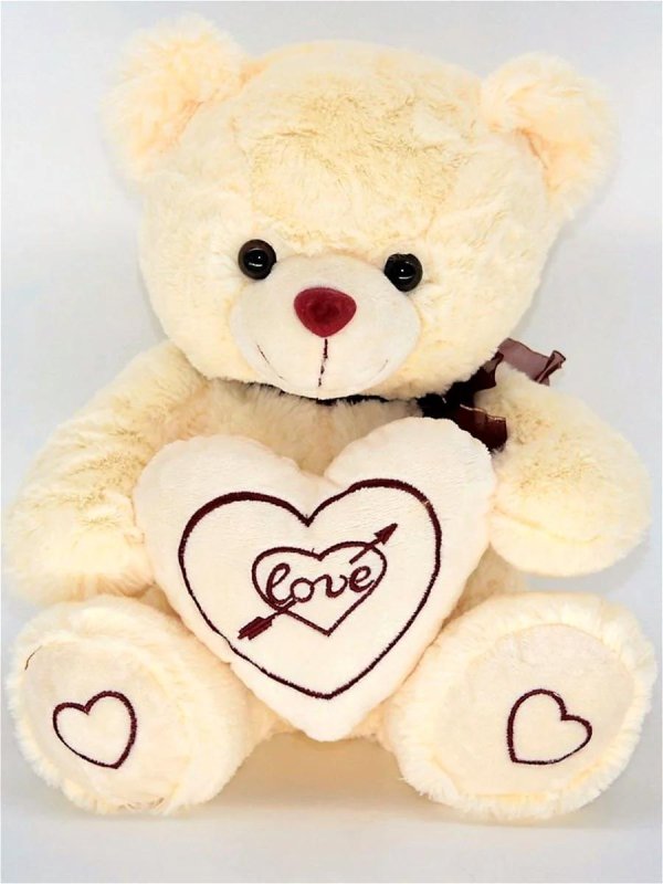 игрушка медведь с сердцем