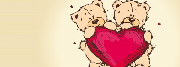 влюбленные мишки