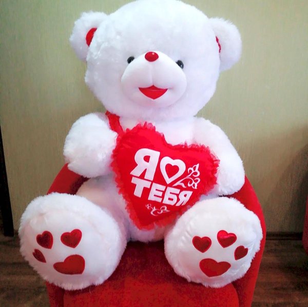 игрушка медведь с сердцем