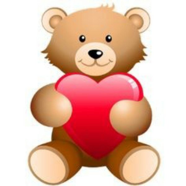 медведь с сердечком