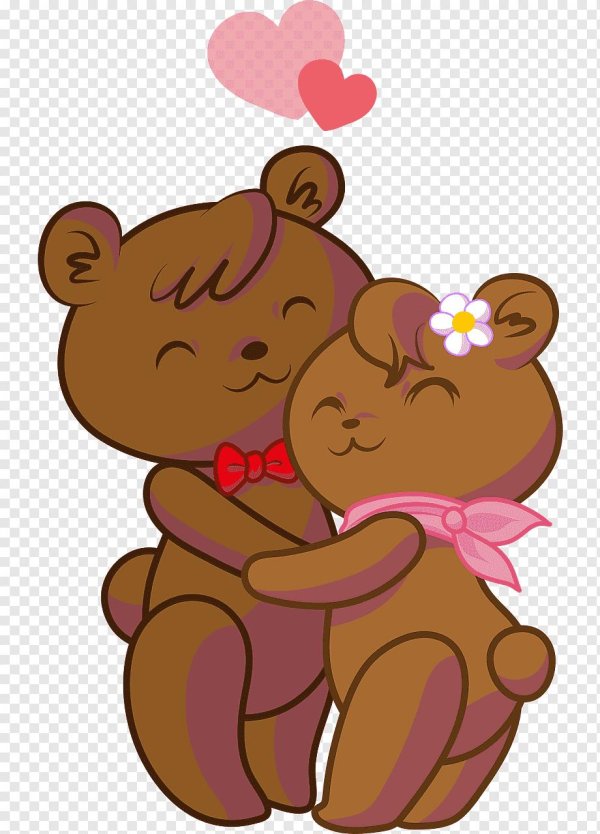 поцелуй медвежонка