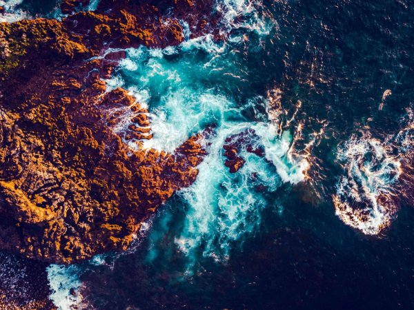 океан вид сверху