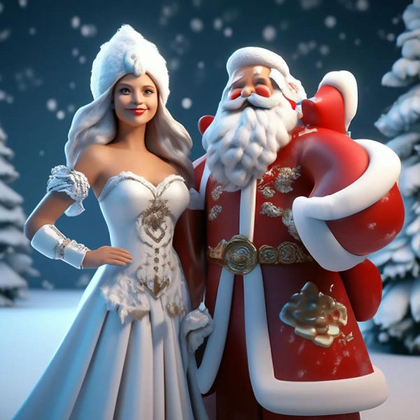 красивая снегурочка