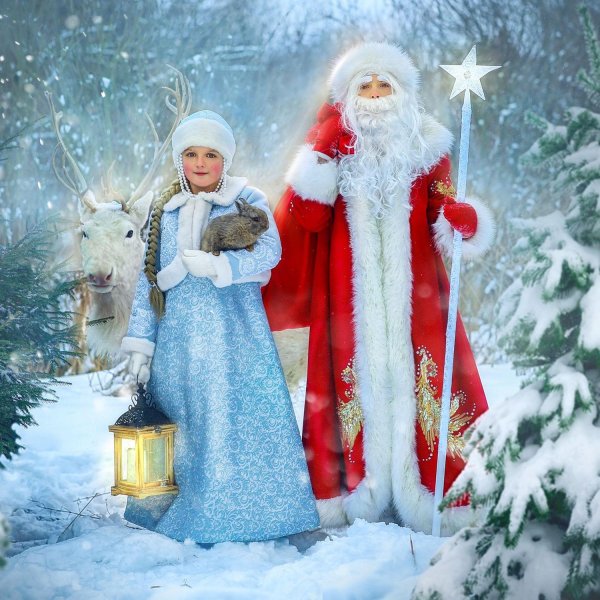 дед мороз снегурочка