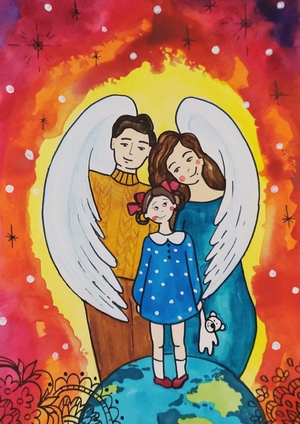 мамочка мой ангел конкурс рисунков
