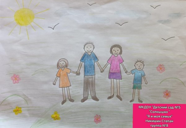 рисунок семье
