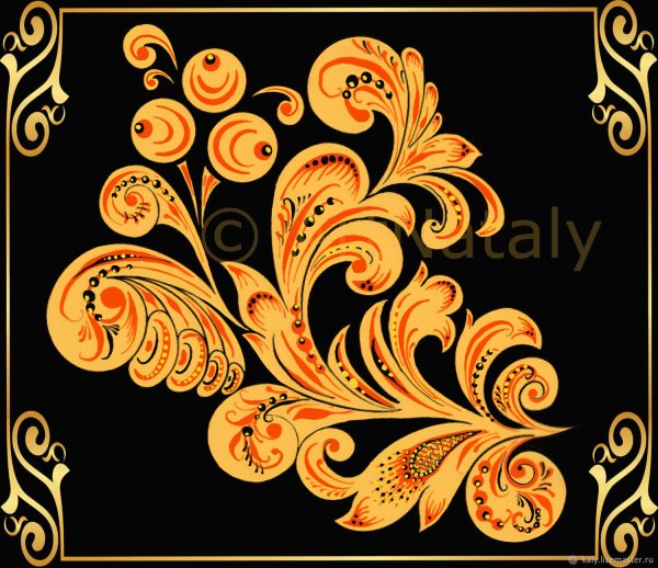 узор хохлома