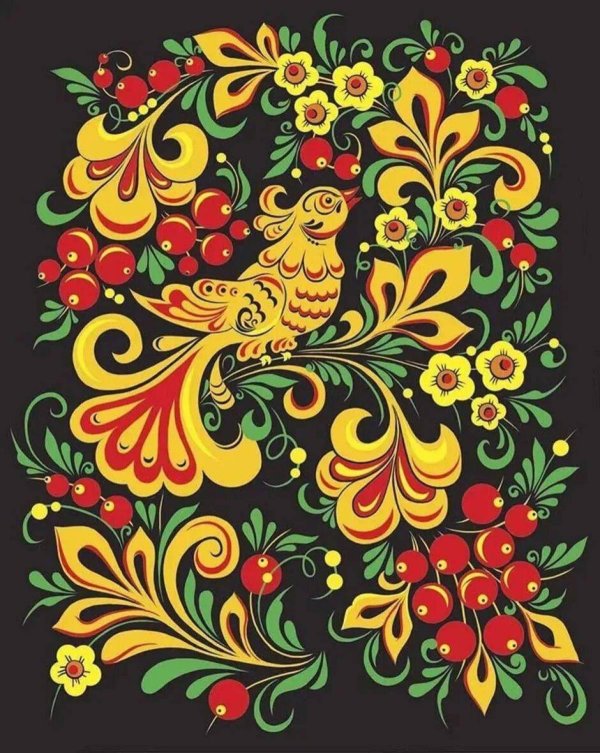 русские народные росписи хохломская