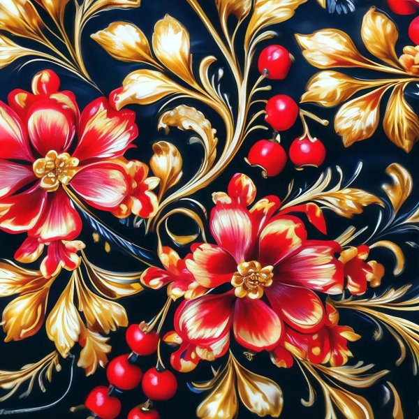 узор хохлома