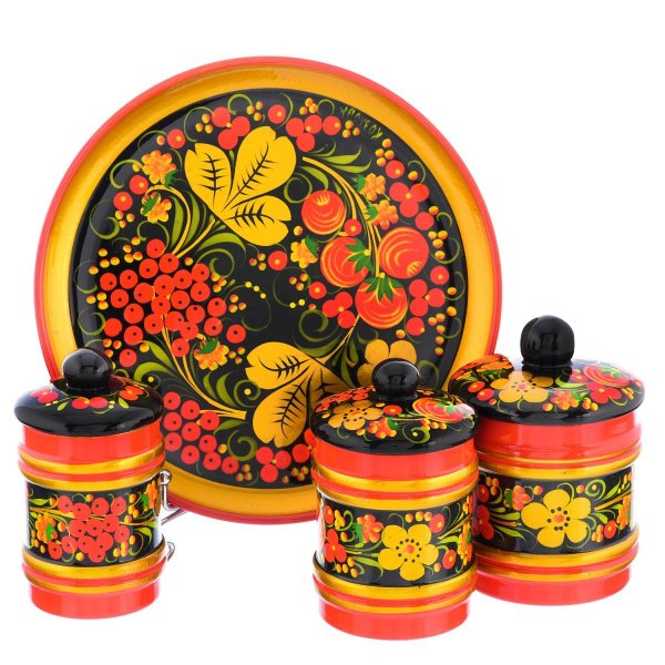 посуда хохлома