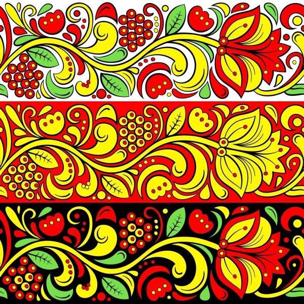 узоры в народном стиле