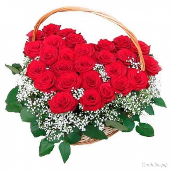 корзина из роз