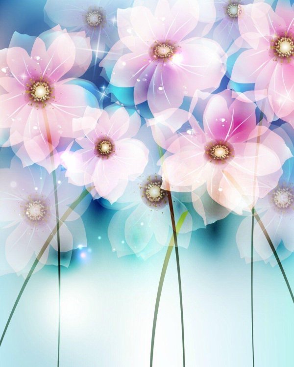 векторные цветы