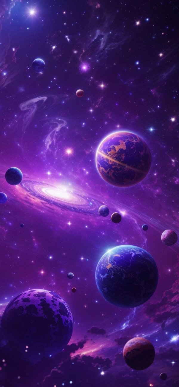purple galaxy space wallpaper